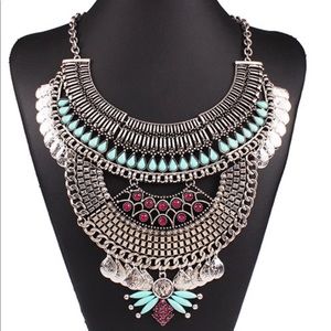 Exotic bib necklace
